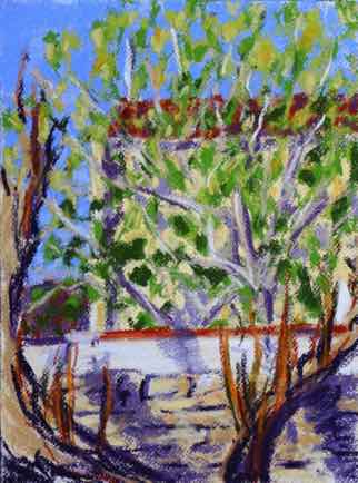 “Fig tree, Ile de Ré”,
pastel on paper, 31cm x 23cm “Fig tree, Ile de Ré”,
pastel on paper, 31cm x 23cm